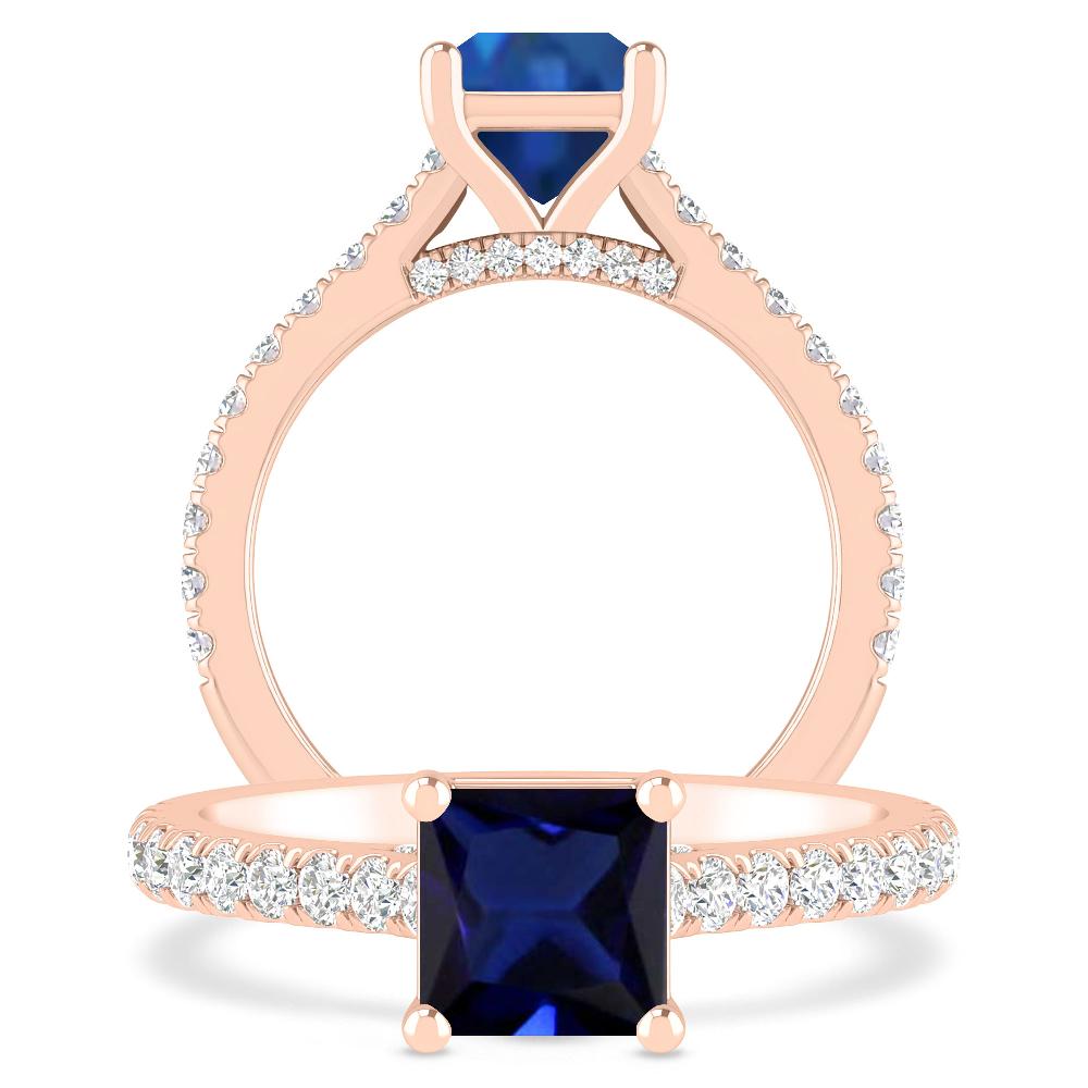 Rose Gold - Sapphire