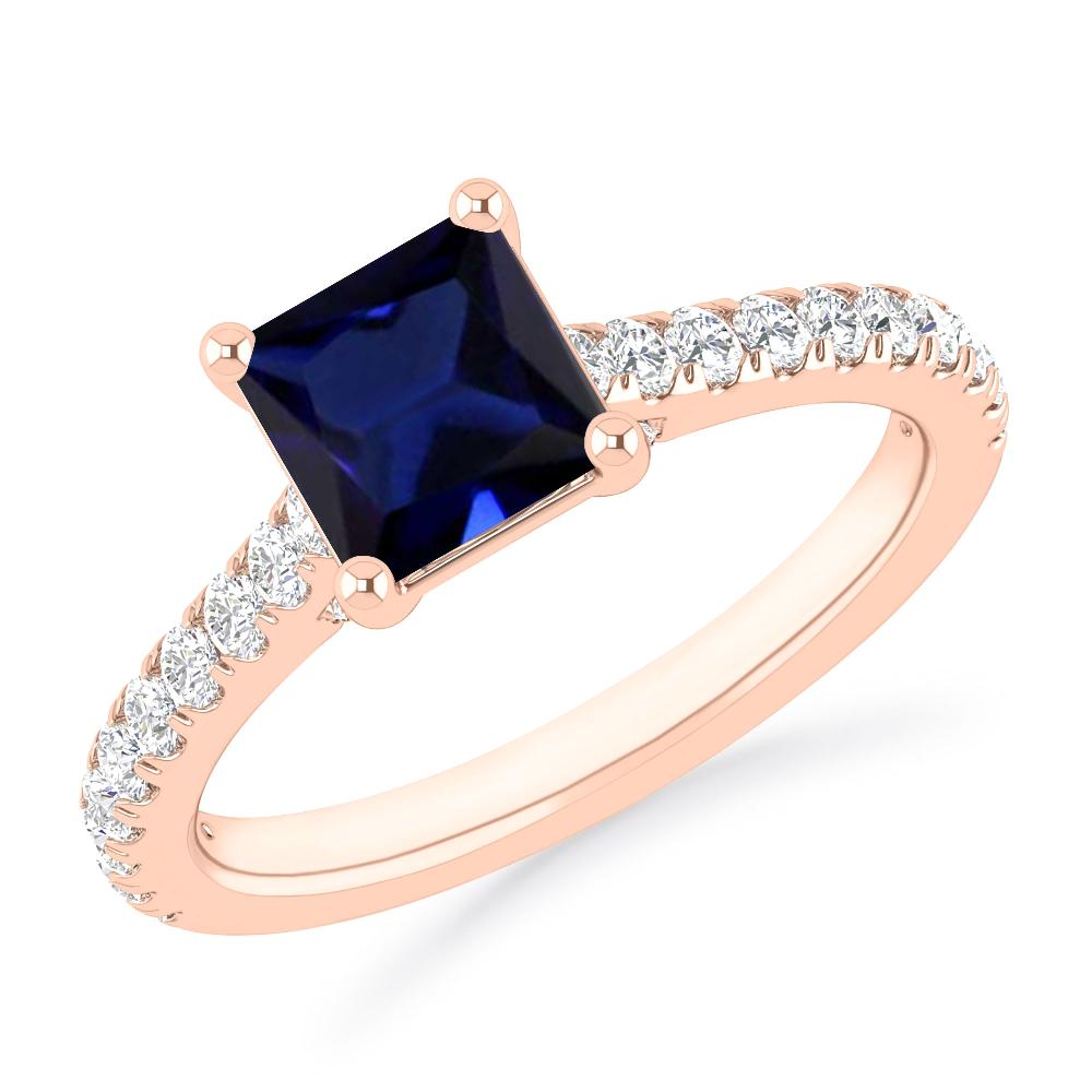 Rose Gold - Sapphire