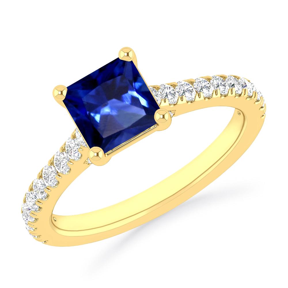 Yellow Gold - Sapphire