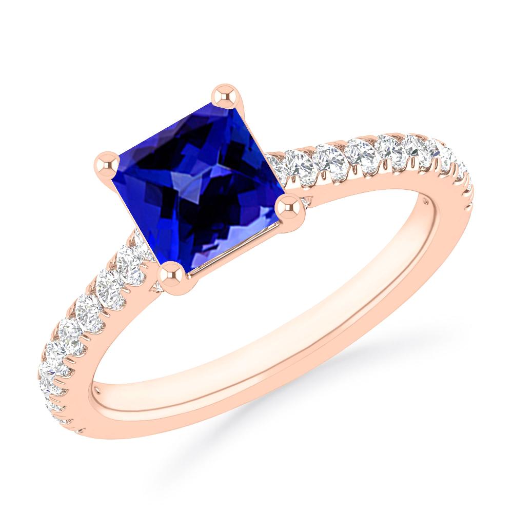 Rose Gold - Tanzanite