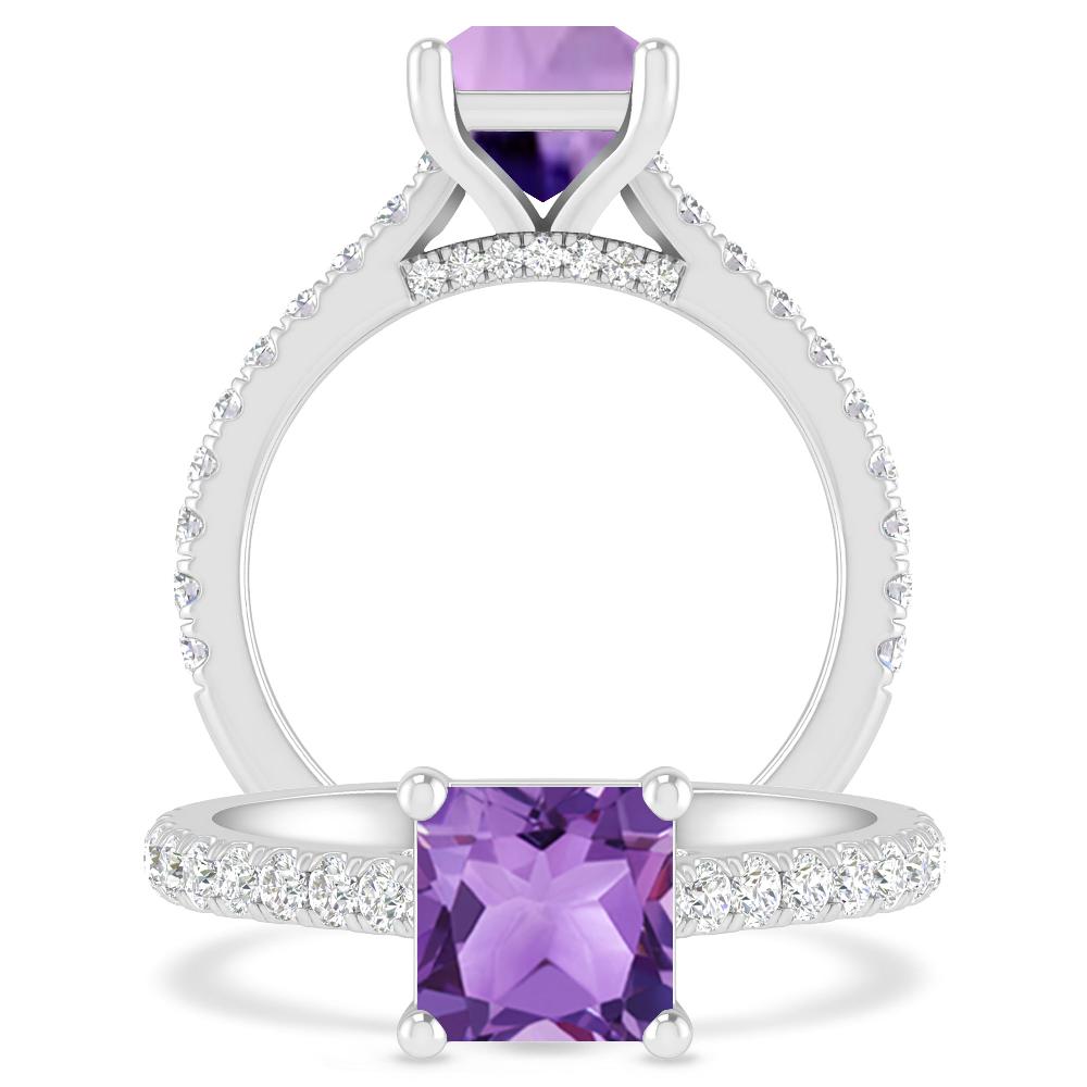 White Gold - Amethyst