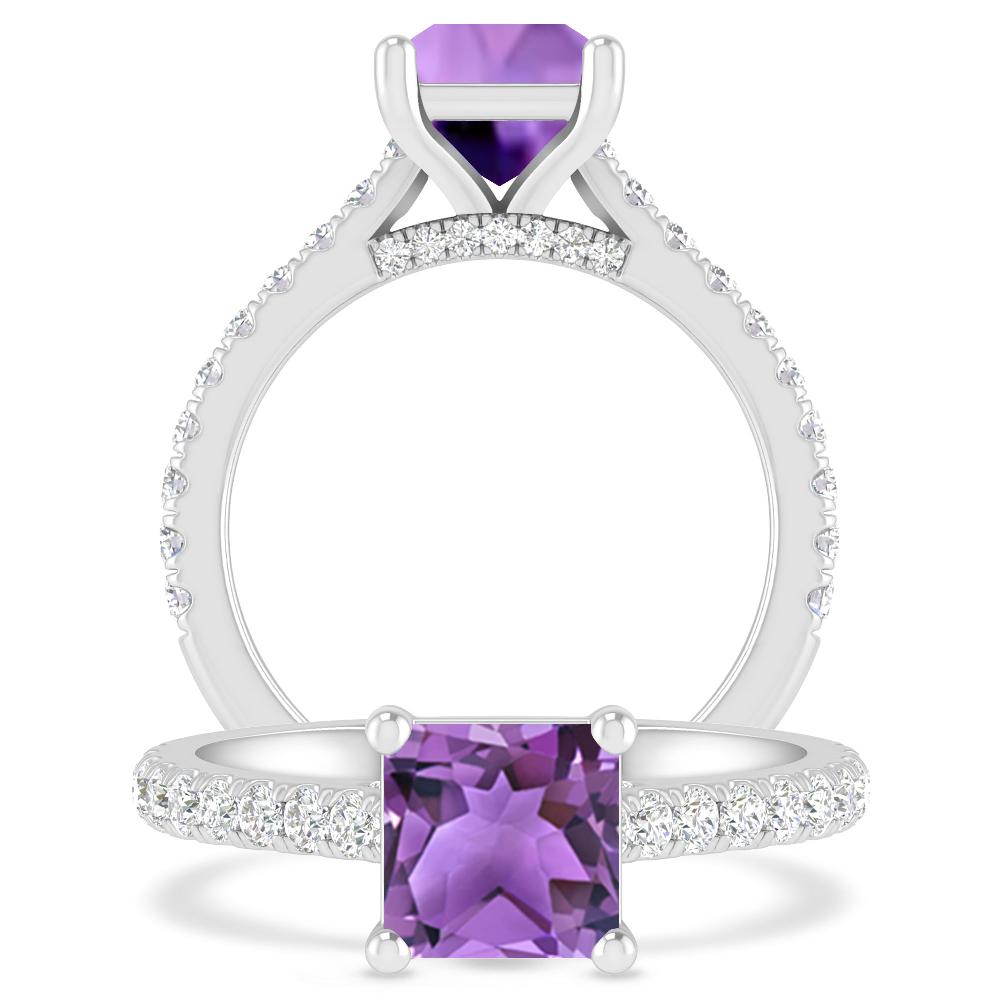 White Gold - Amethyst