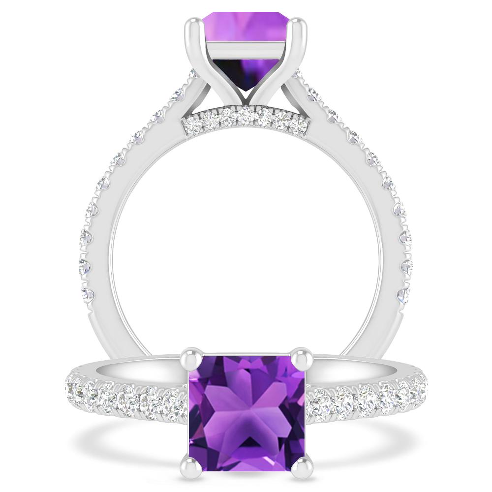 White Gold - Amethyst