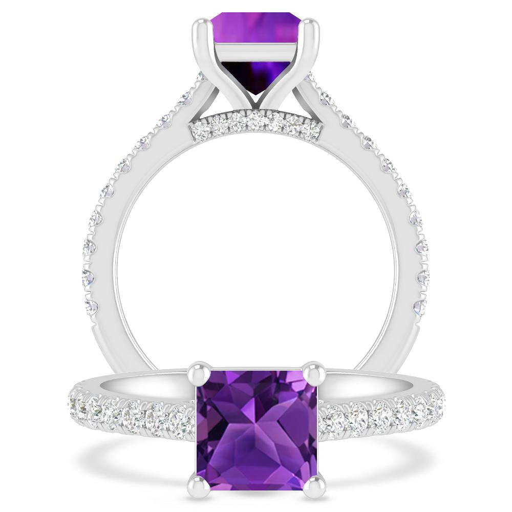 White Gold - Amethyst