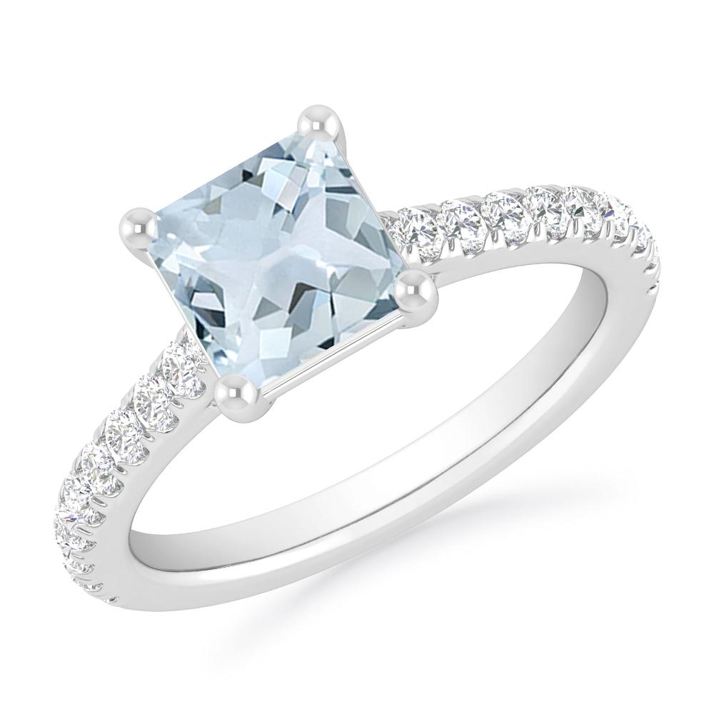 White Gold - Aquamarine