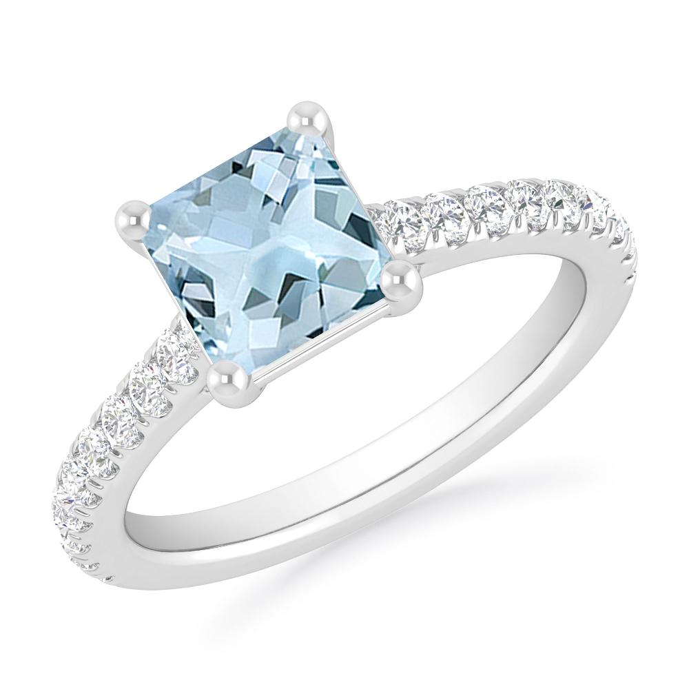 White Gold - Aquamarine