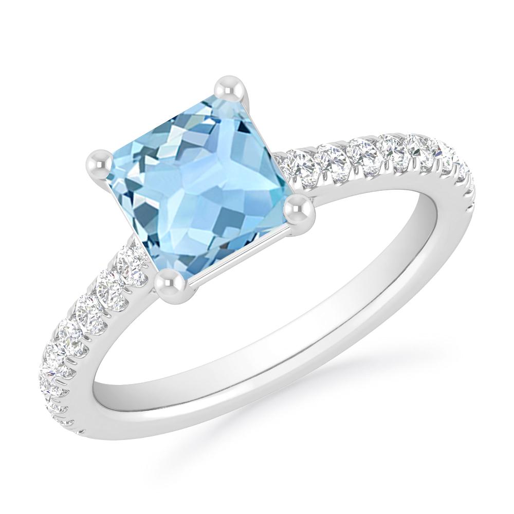 White Gold - Aquamarine