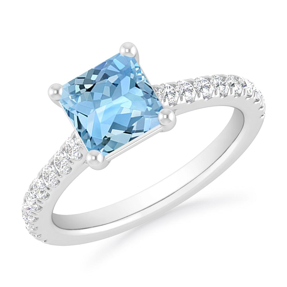 White Gold - Aquamarine