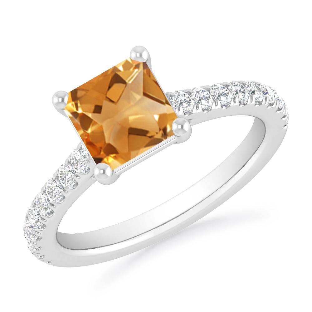 White Gold - Citrine