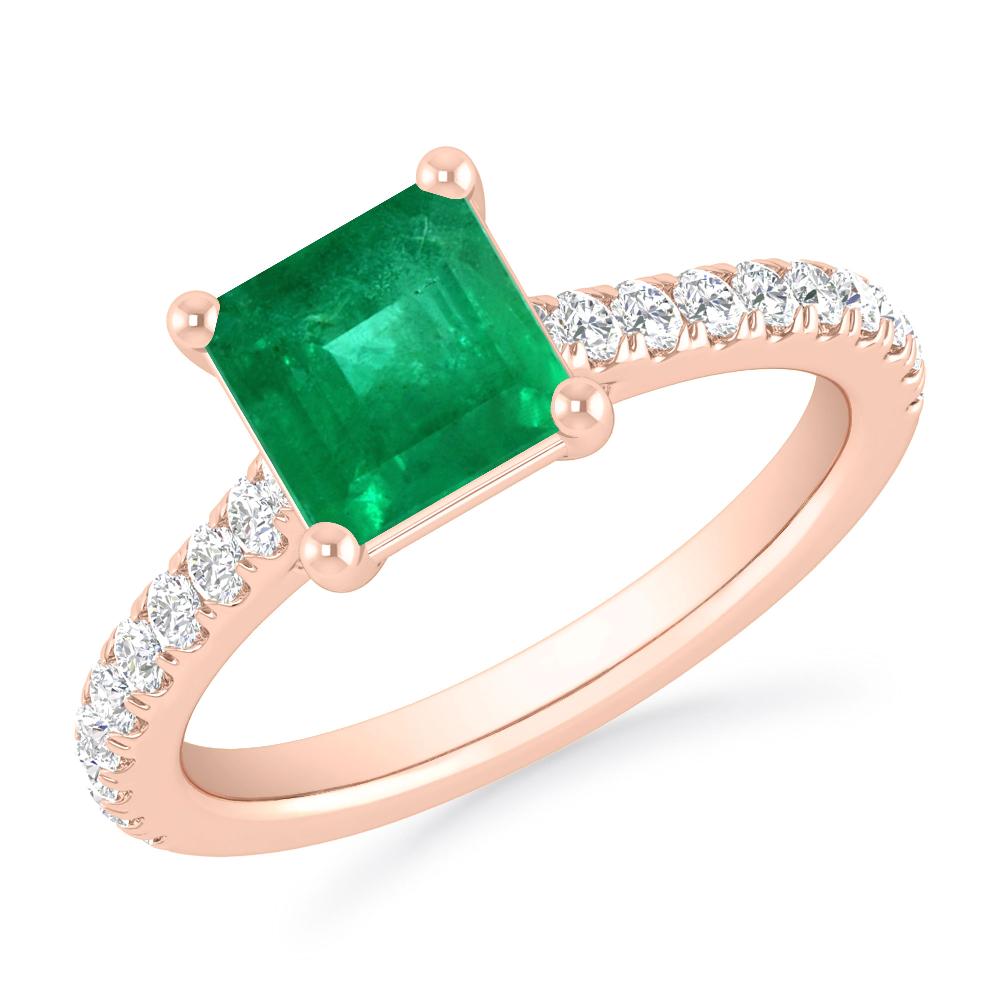 Rose Gold - Emerald