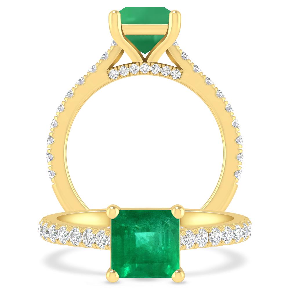 Yellow Gold - Emerald