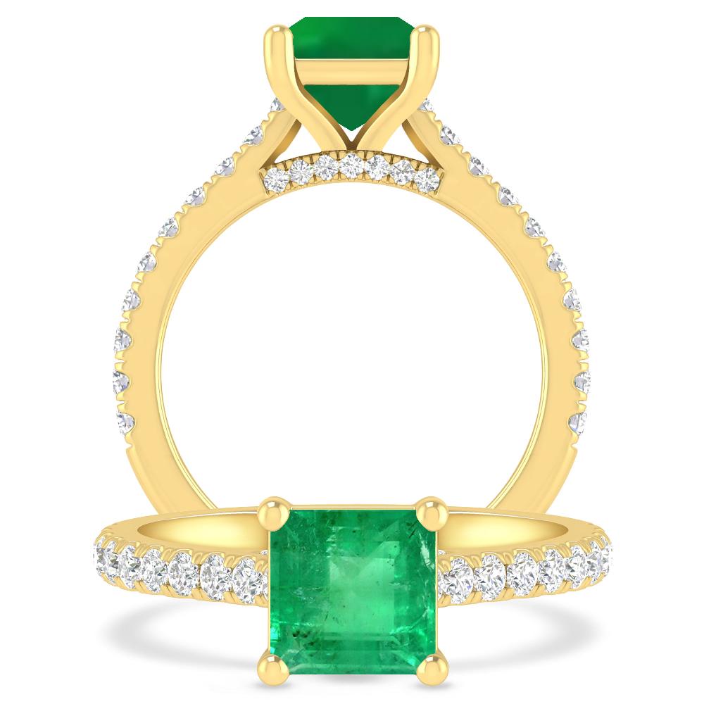 Yellow Gold - Emerald