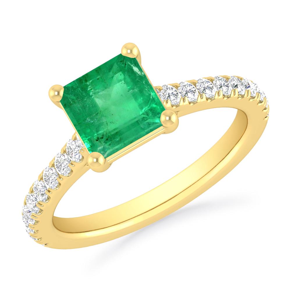 Yellow Gold - Emerald