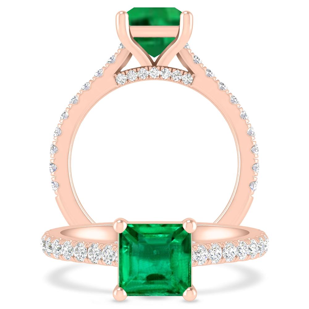 Rose Gold - Emerald