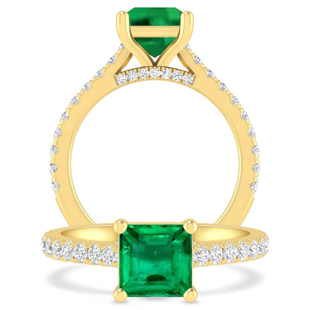 Yellow Gold - Emerald