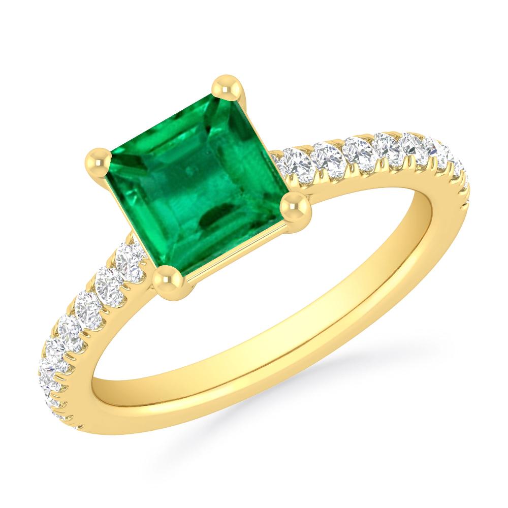 Yellow Gold - Emerald