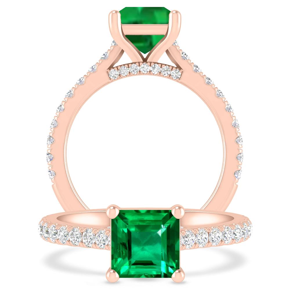 Rose Gold - Emerald