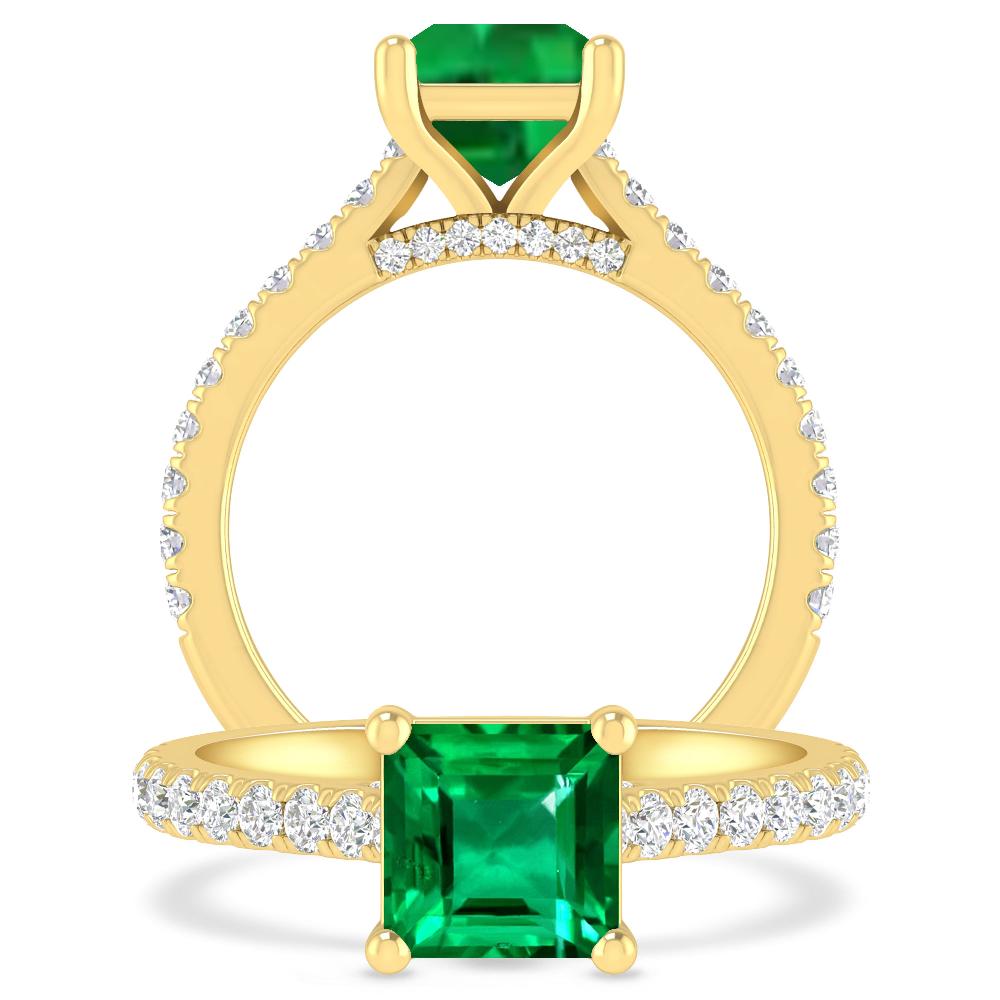 Yellow Gold - Emerald