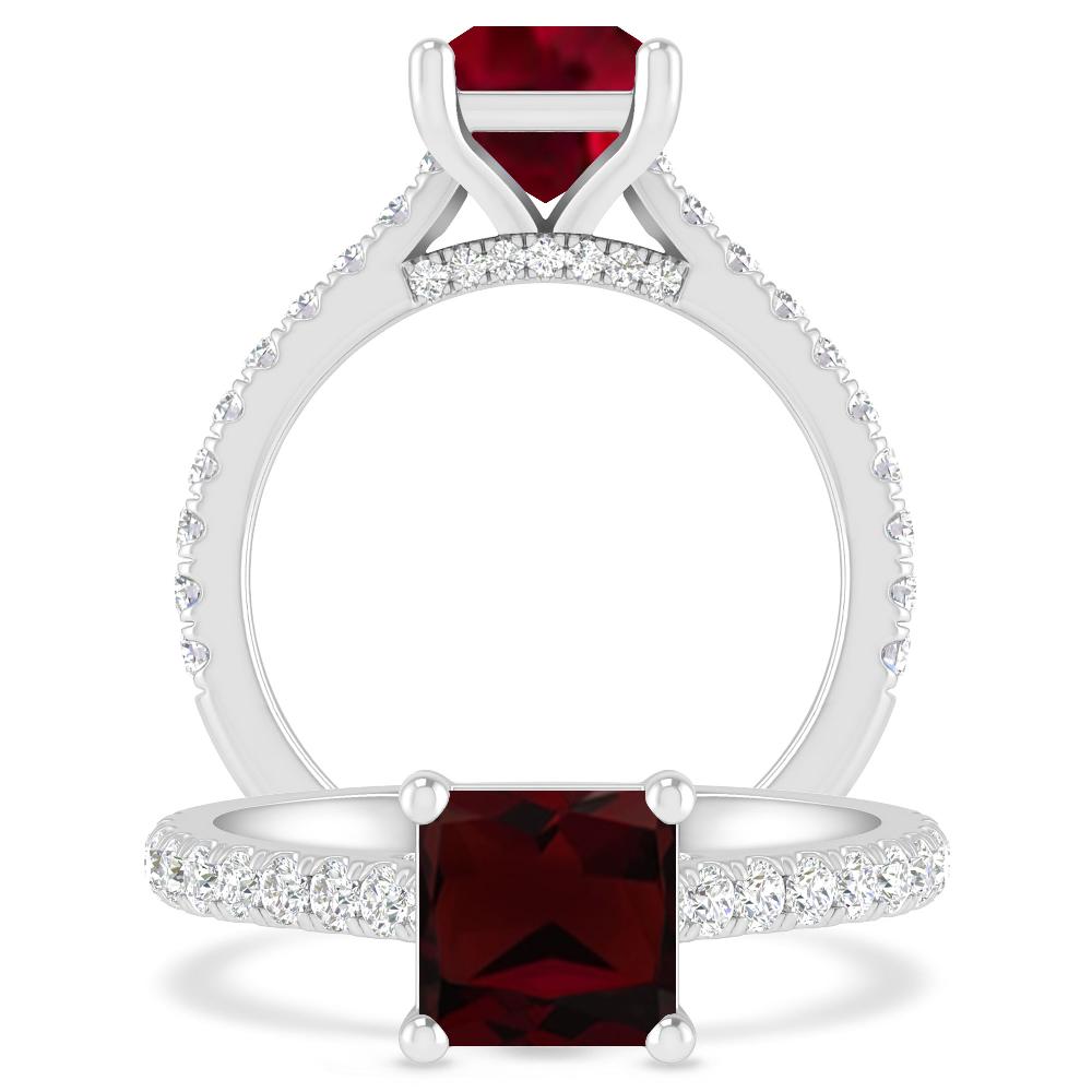 White Gold - Garnet