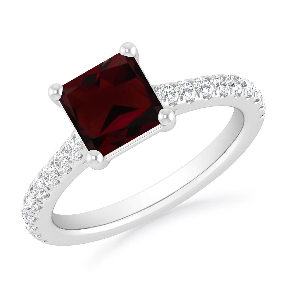 White Gold - Garnet