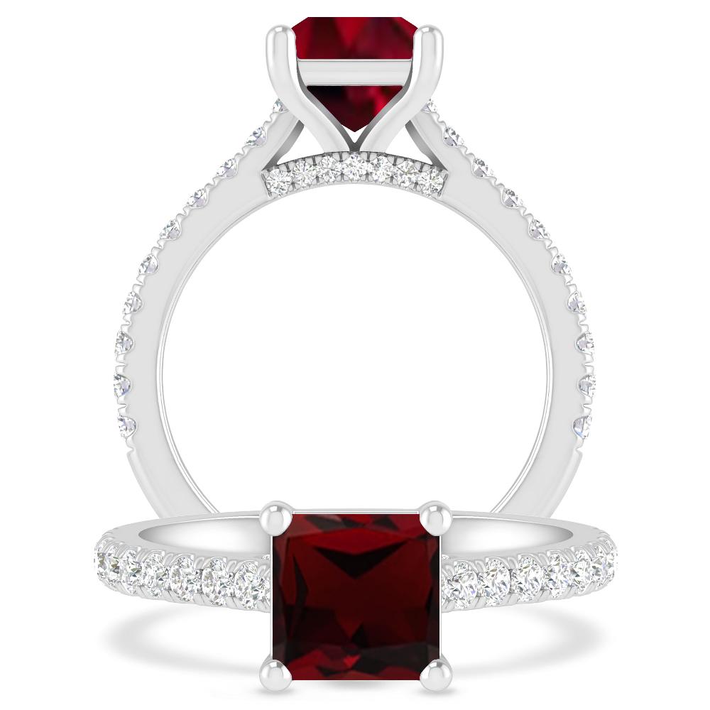 White Gold - Garnet