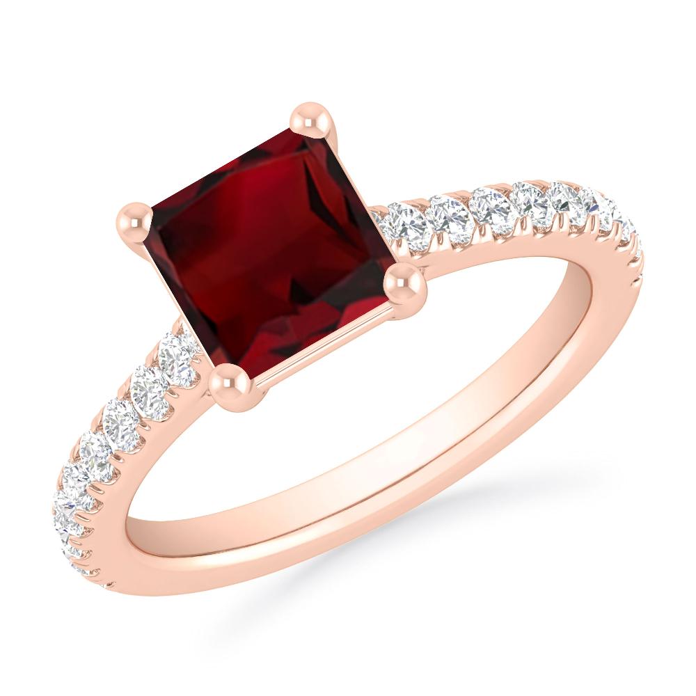 Rose Gold - Garnet