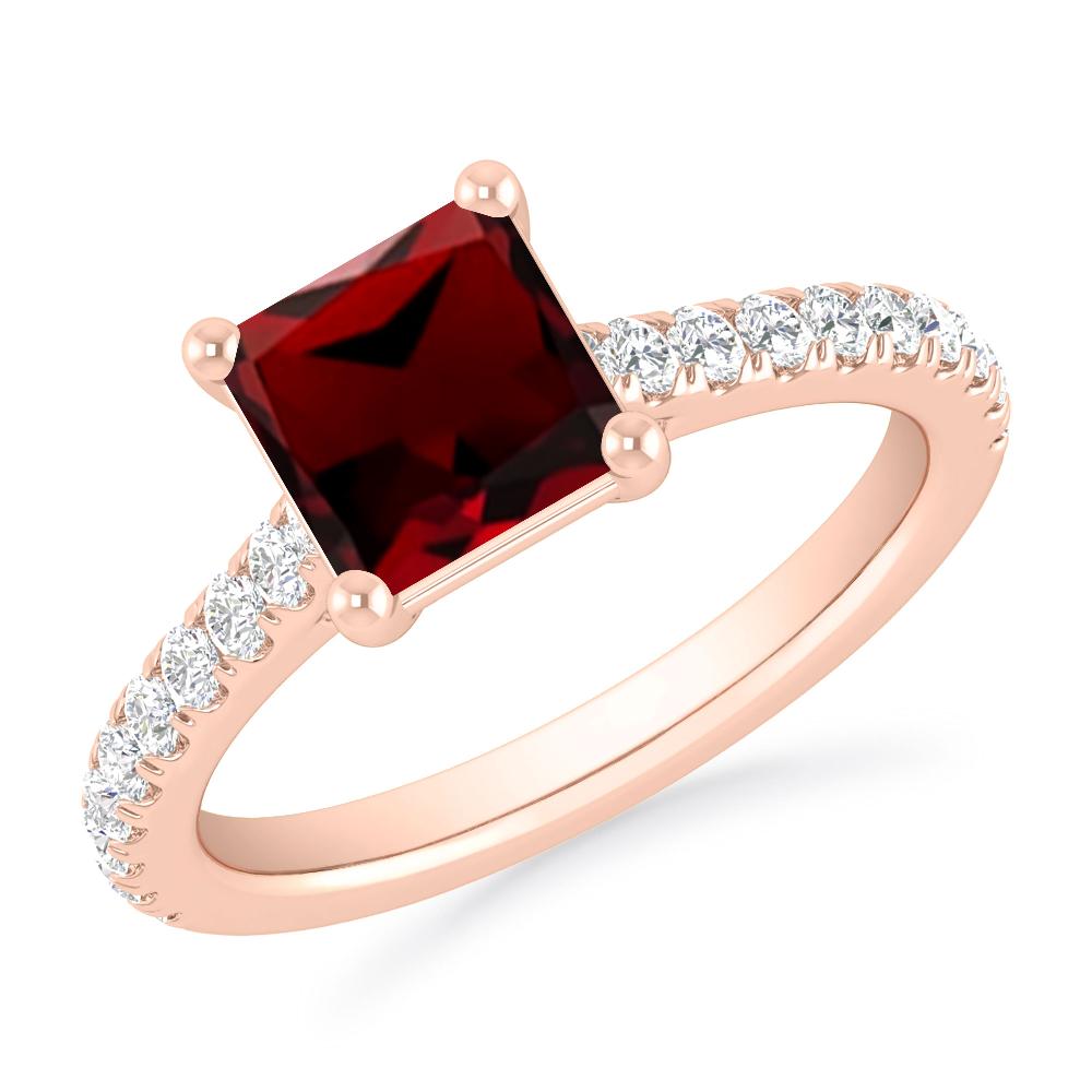 Rose Gold - Garnet