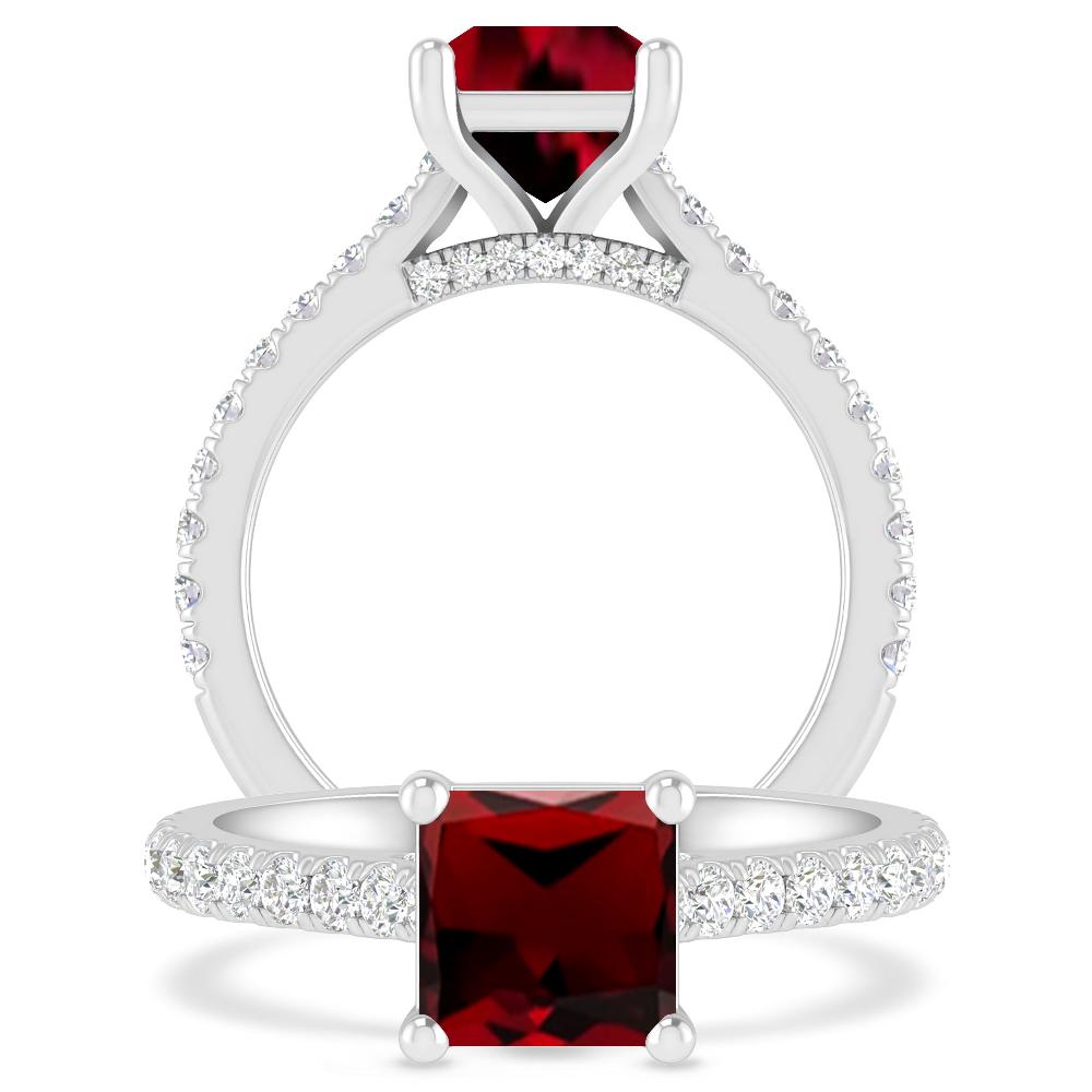 White Gold - Garnet