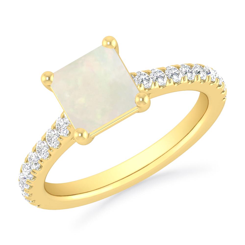 Yellow Gold - Opal