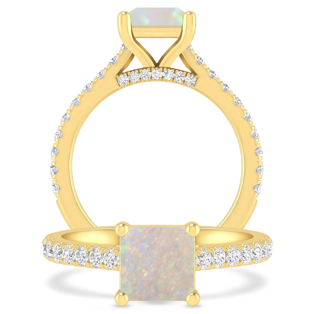 Yellow Gold - Opal