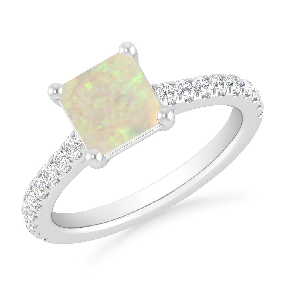 White Gold - Opal