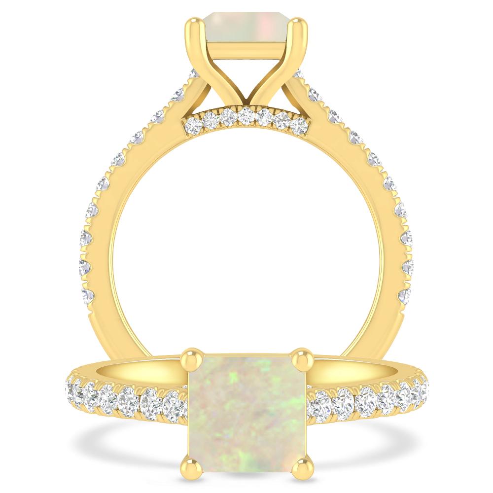 Yellow Gold - Opal