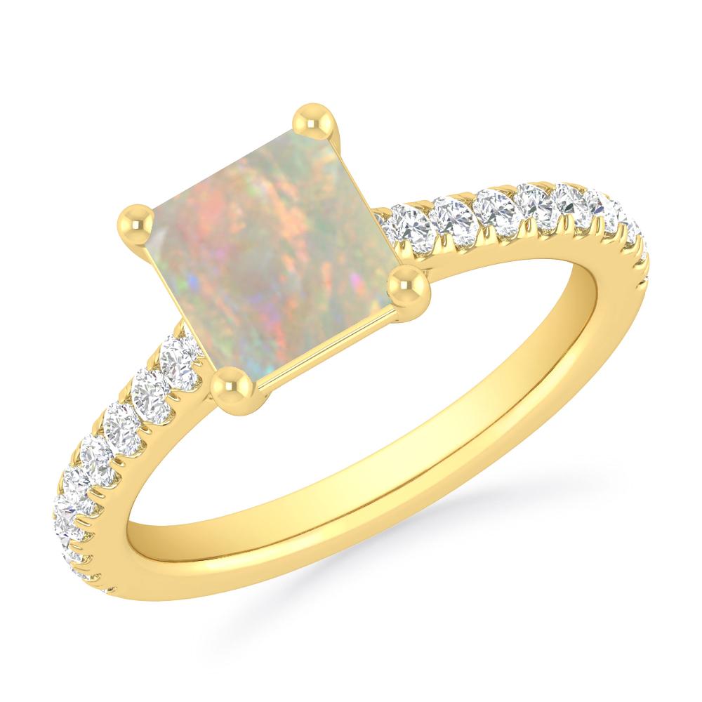 Yellow Gold - Opal