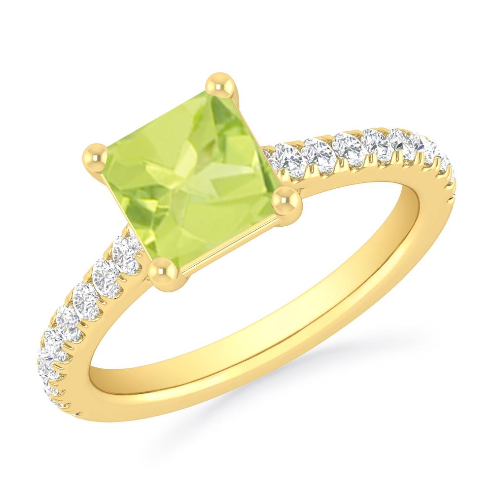 Yellow Gold - Peridot