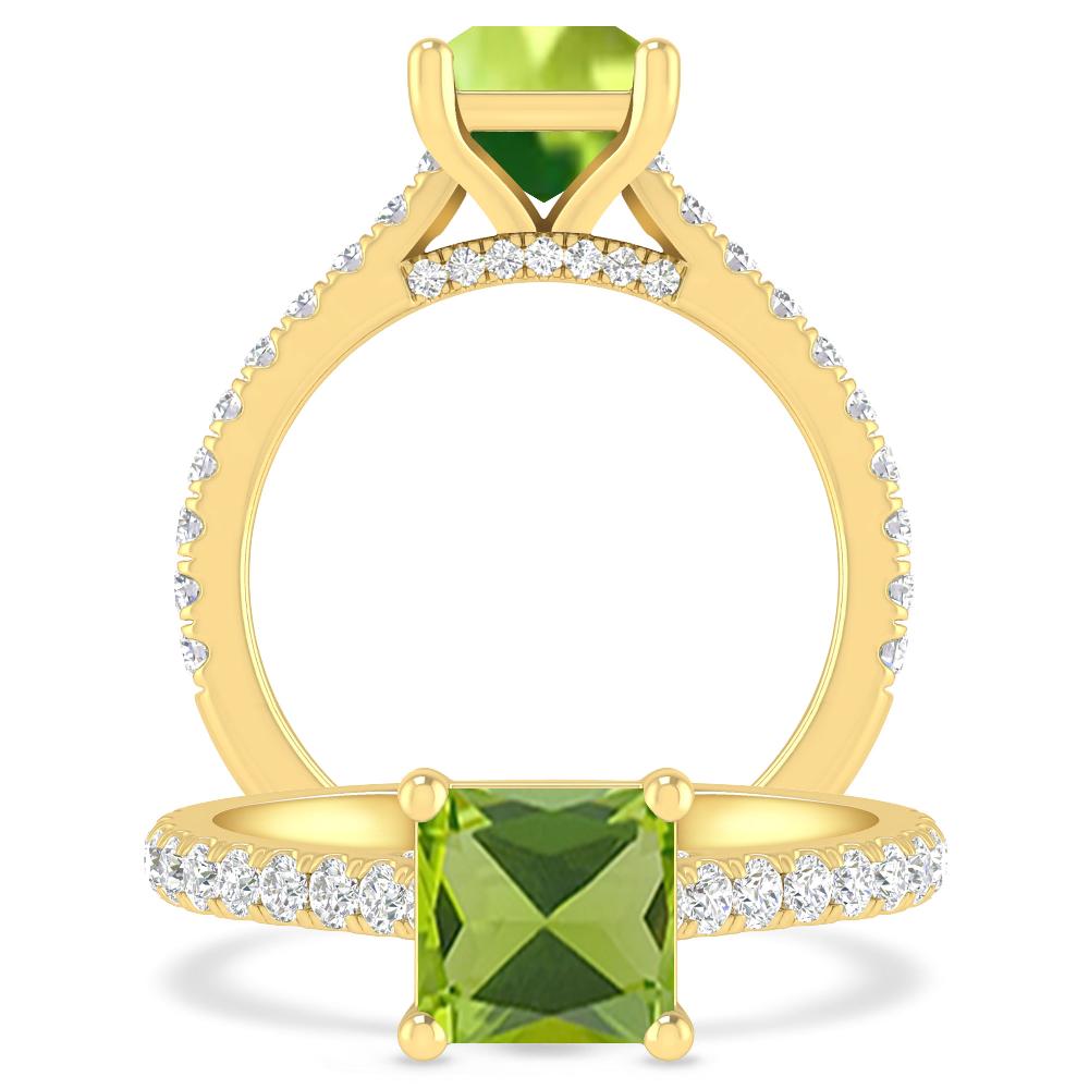 Yellow Gold - Peridot