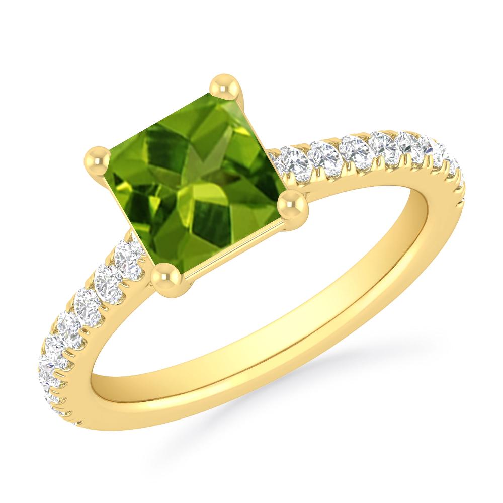 Yellow Gold - Peridot