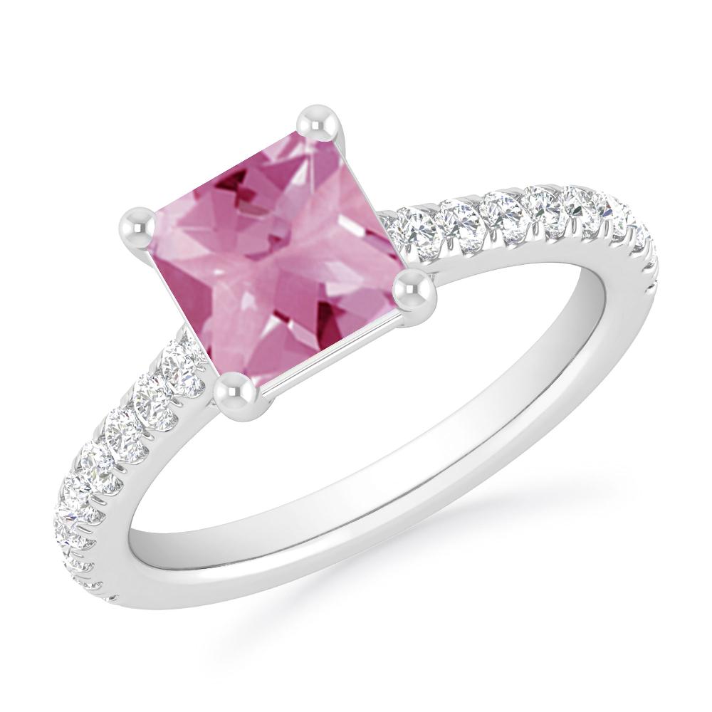 White Gold - Pink Tourmaline