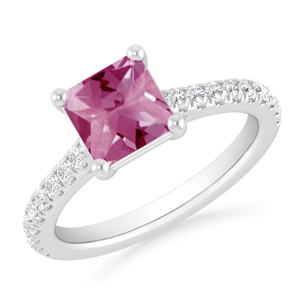 White Gold - Pink Tourmaline