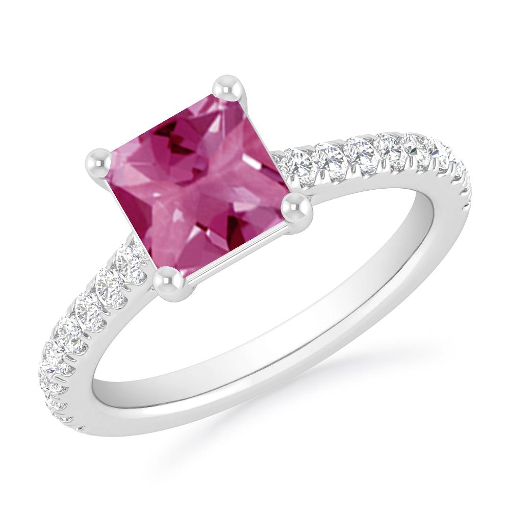 White Gold - Pink Tourmaline