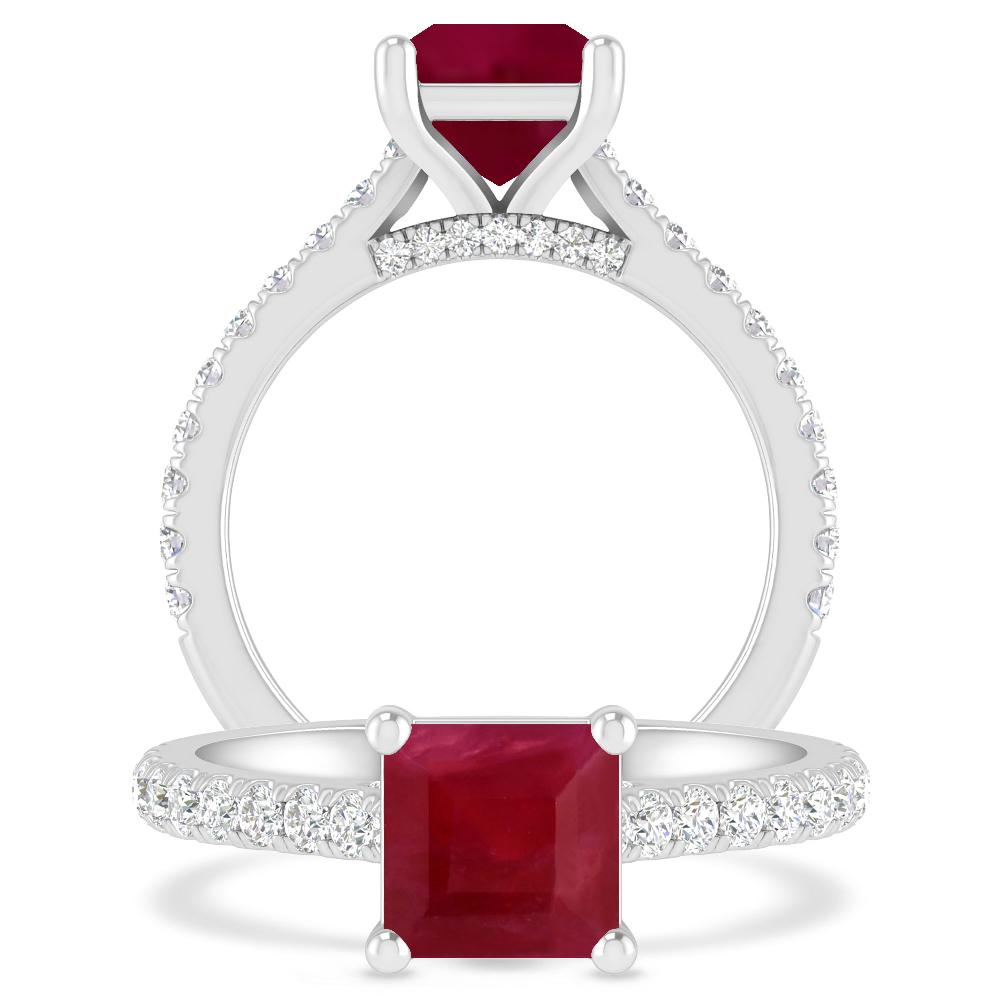 White Gold - Ruby