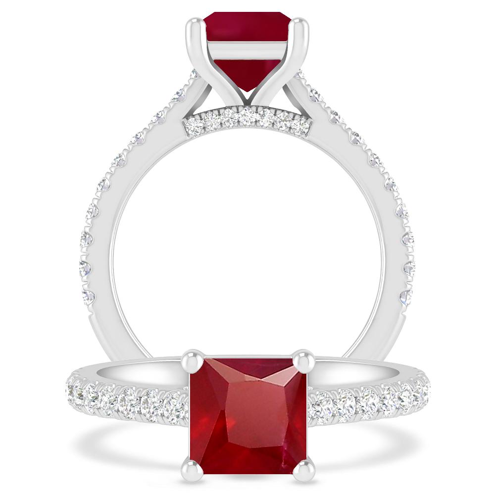 White Gold - Ruby