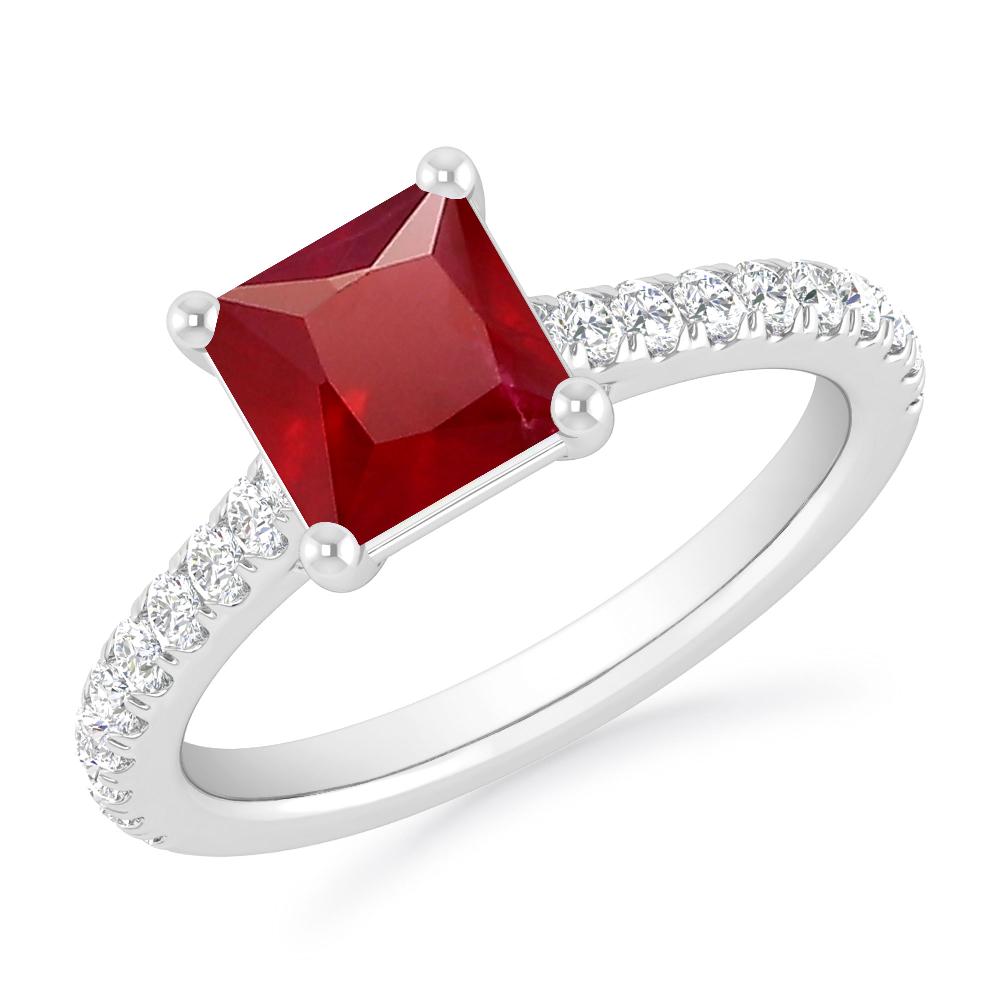 White Gold - Ruby