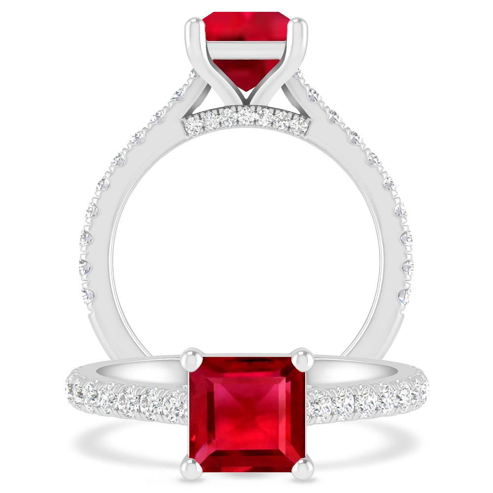 White Gold - Ruby