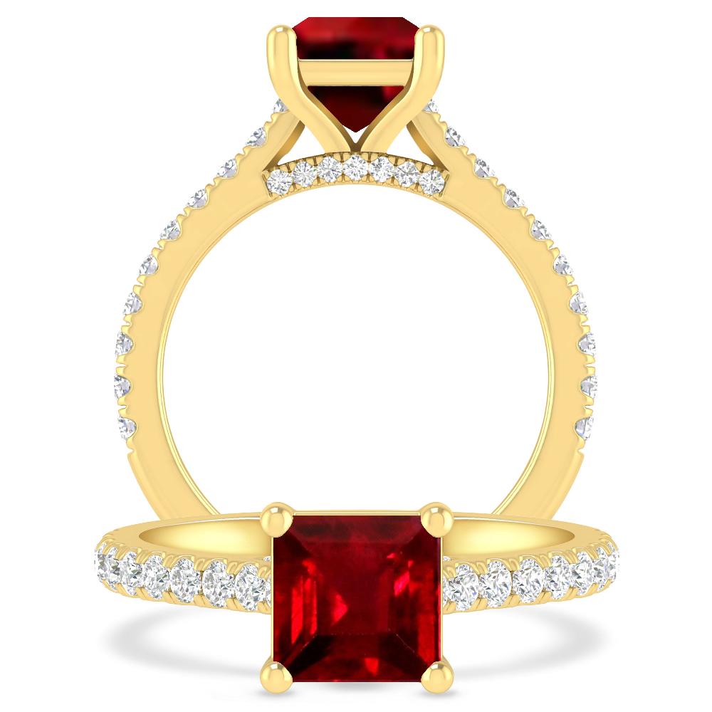 Yellow Gold - Ruby