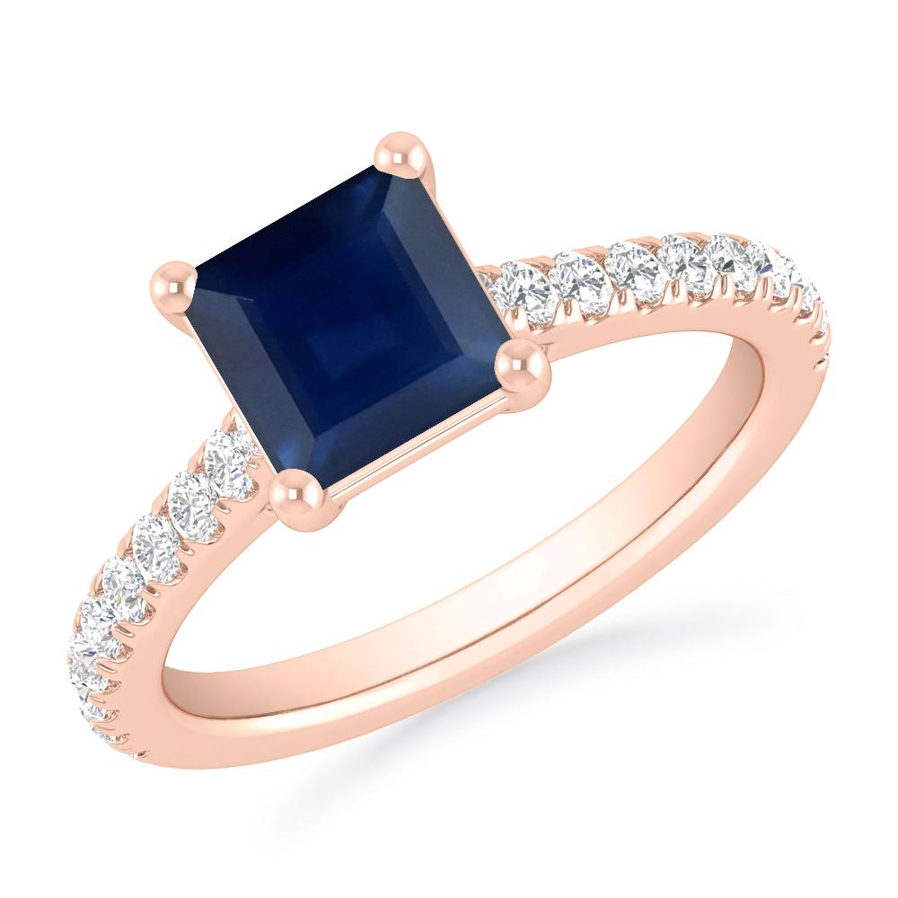 Rose Gold - Sapphire