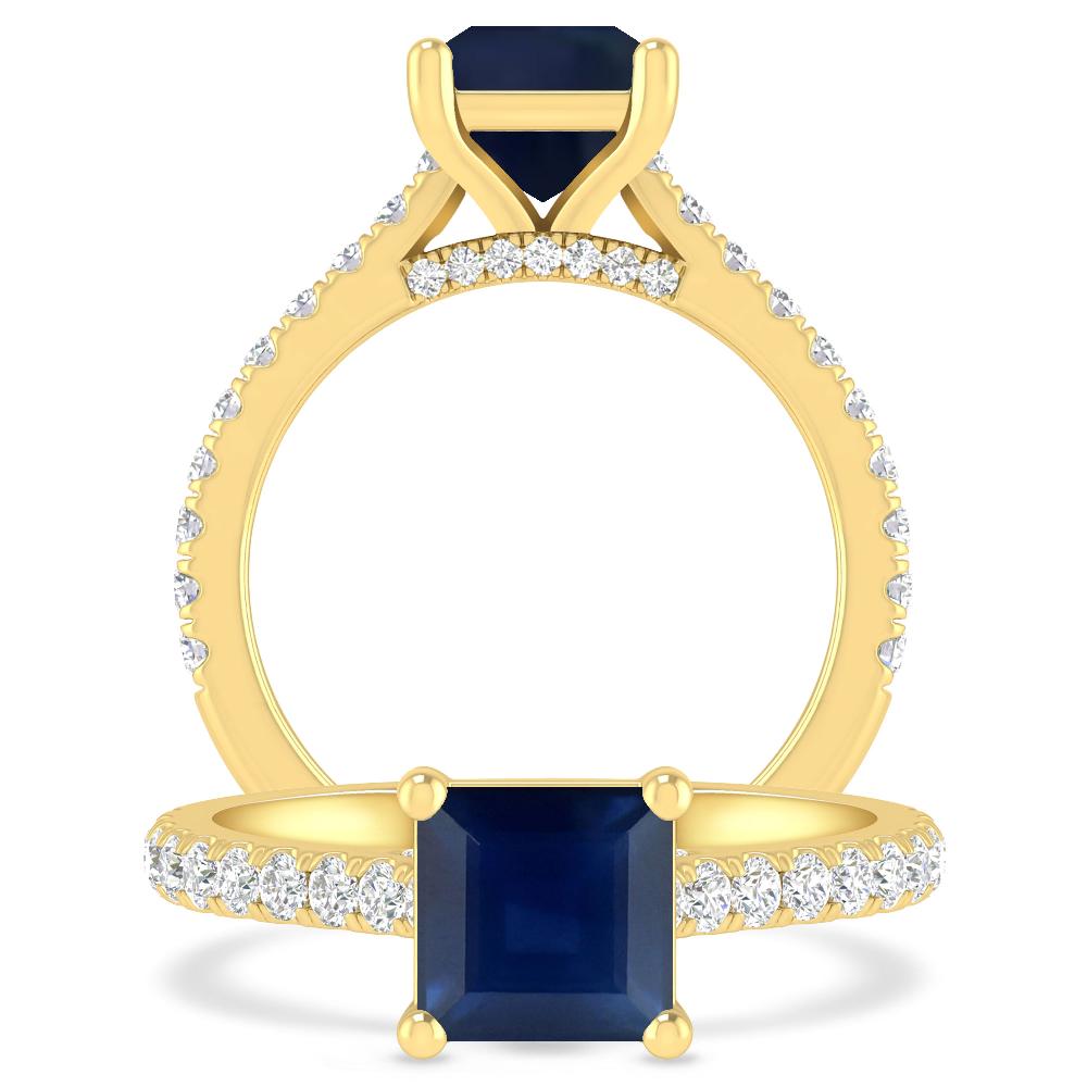 Yellow Gold - Sapphire