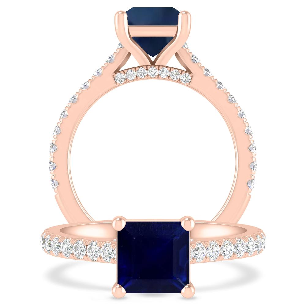 Rose Gold - Sapphire