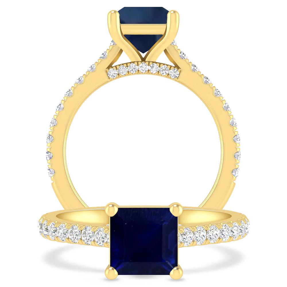 Yellow Gold - Sapphire