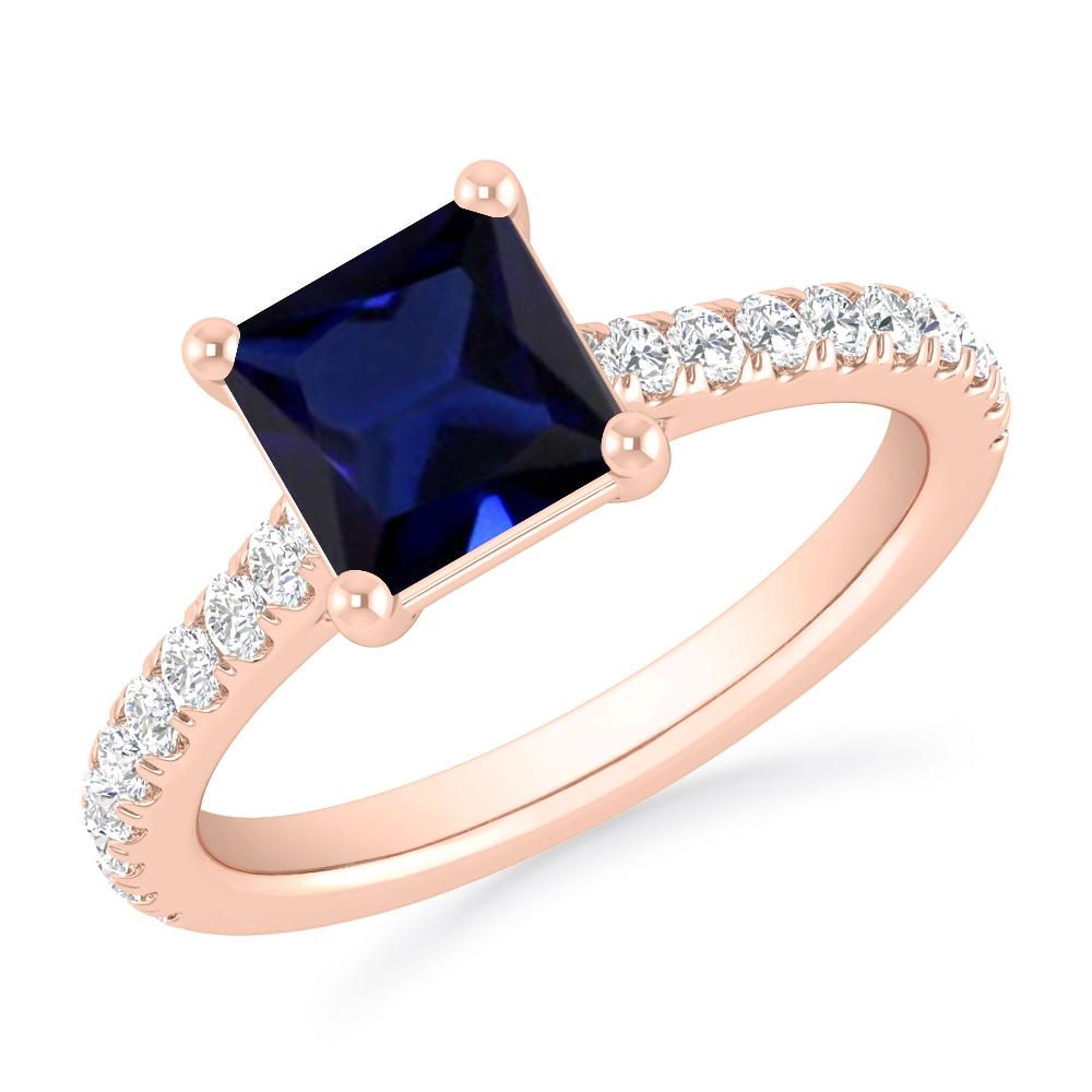 Rose Gold - Sapphire