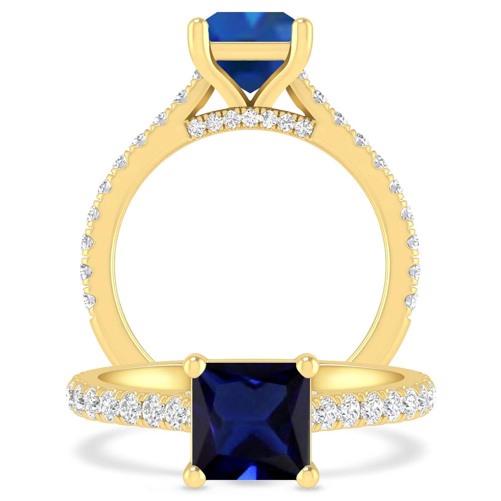 Yellow Gold - Sapphire